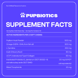 Pupbiotics DLP-1 Weight Support Supplement Facts